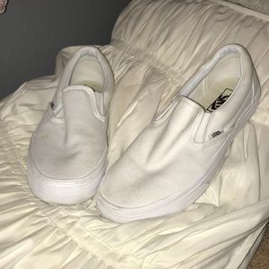 Classic White Vans Slip on